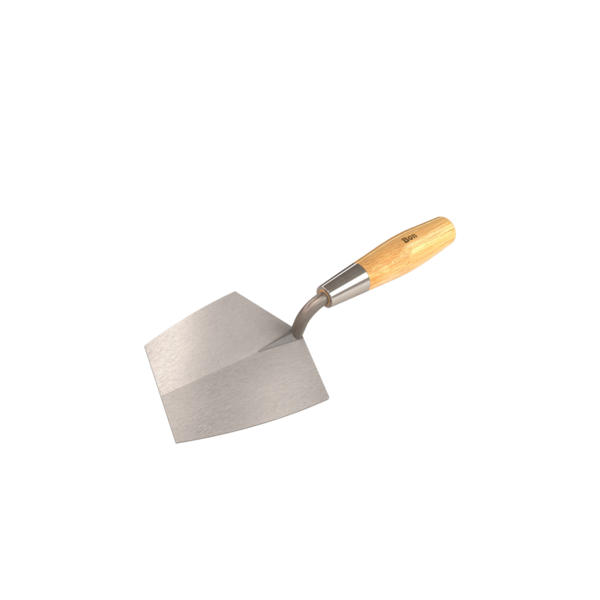 Bon Tool Bucket Trowel, Carbon Steel 7" X 5-1/2" Wood Handle 11-247